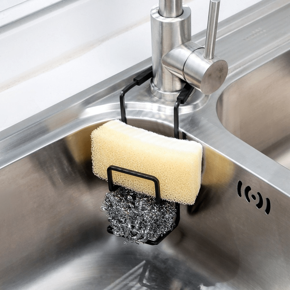 Sponge Holder Over Faucet Kitchen Sink Organizer Plastic - Temu