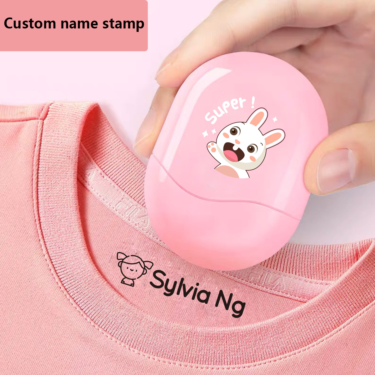 1pc Customized Name Stamps Personalized Name Stamp For Kids - Temu Japan