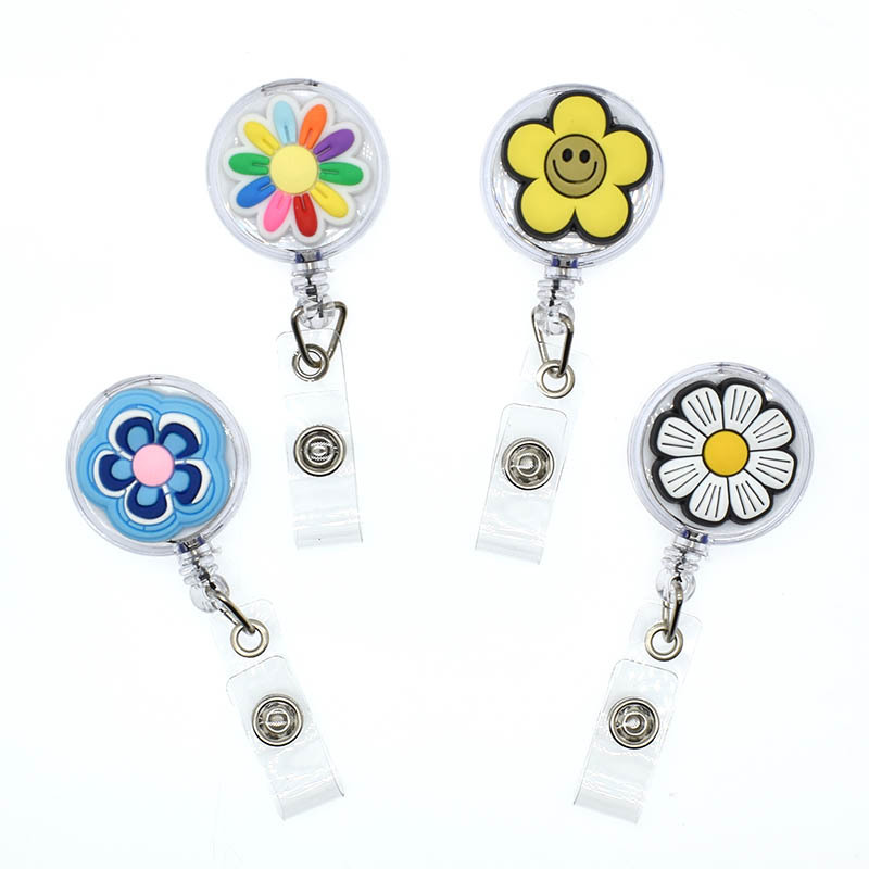 Retractable Card Holder Badge Reel Nurse Exhibition Enfermera Girl