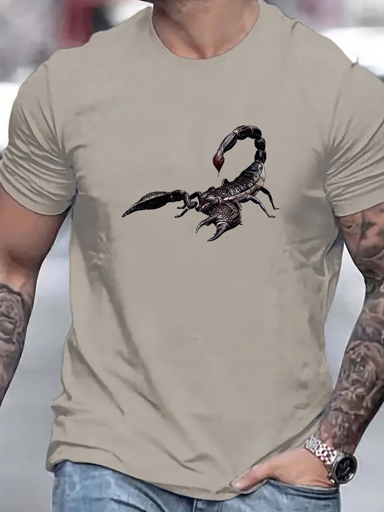 Plus Size Men's 3d Fish Graphic Print T shirt Fashion Causal - Temu