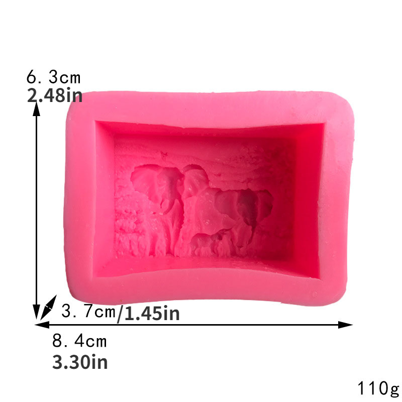 Elephant Family Silicone Soap Molds Animal Bar Soap - Temu