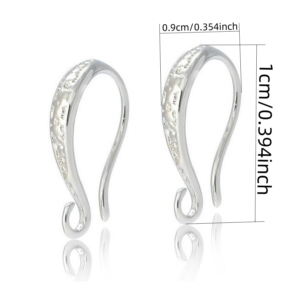 wholesale of 20 50 pieces of exquisite frosted diy ear hooks earrings and ear pendants in golden silvery and rose gold for handmade accessories materials details 0