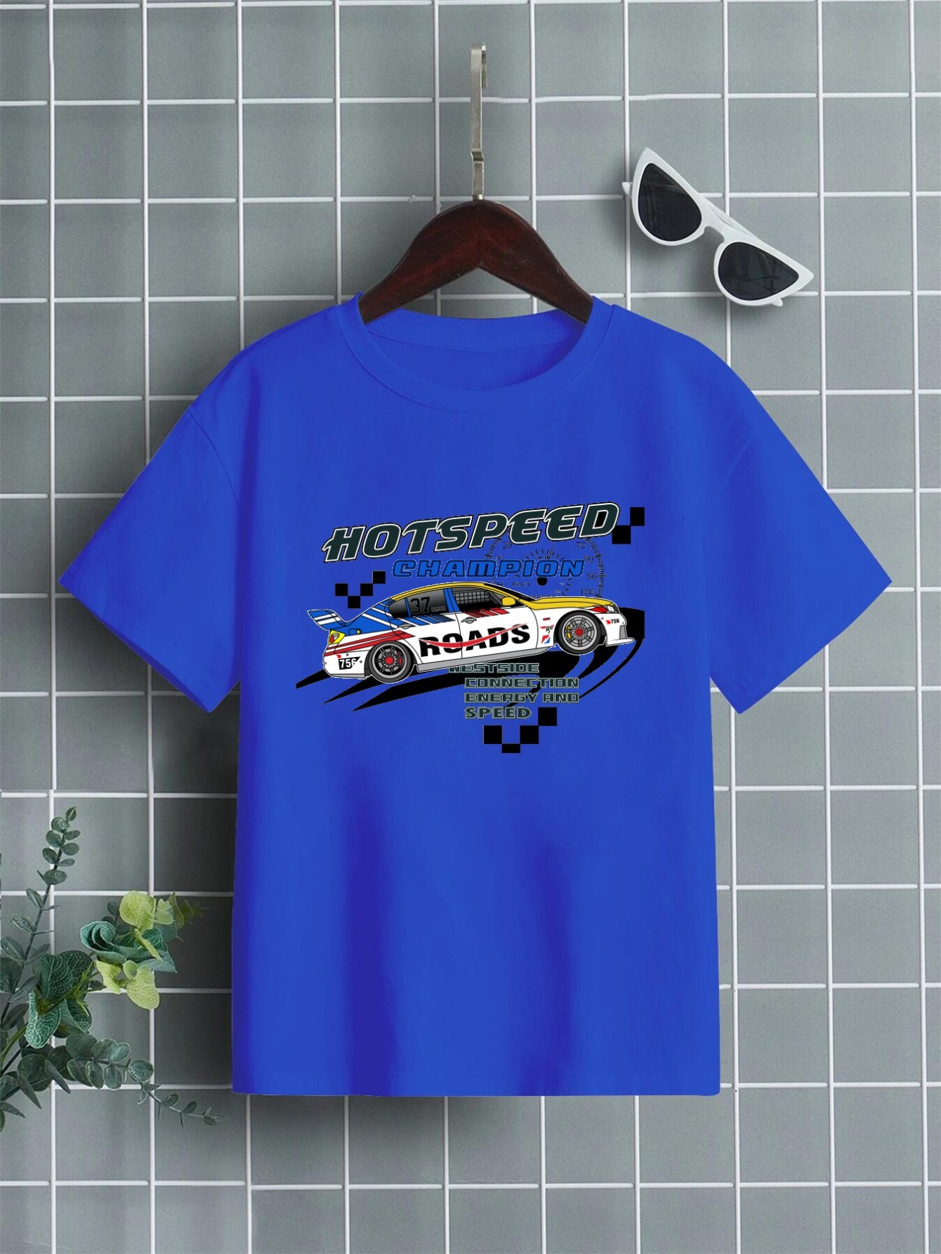 Fashion Racing Car Print T Shirt Tees Kids Boys Casual Short - Temu ...