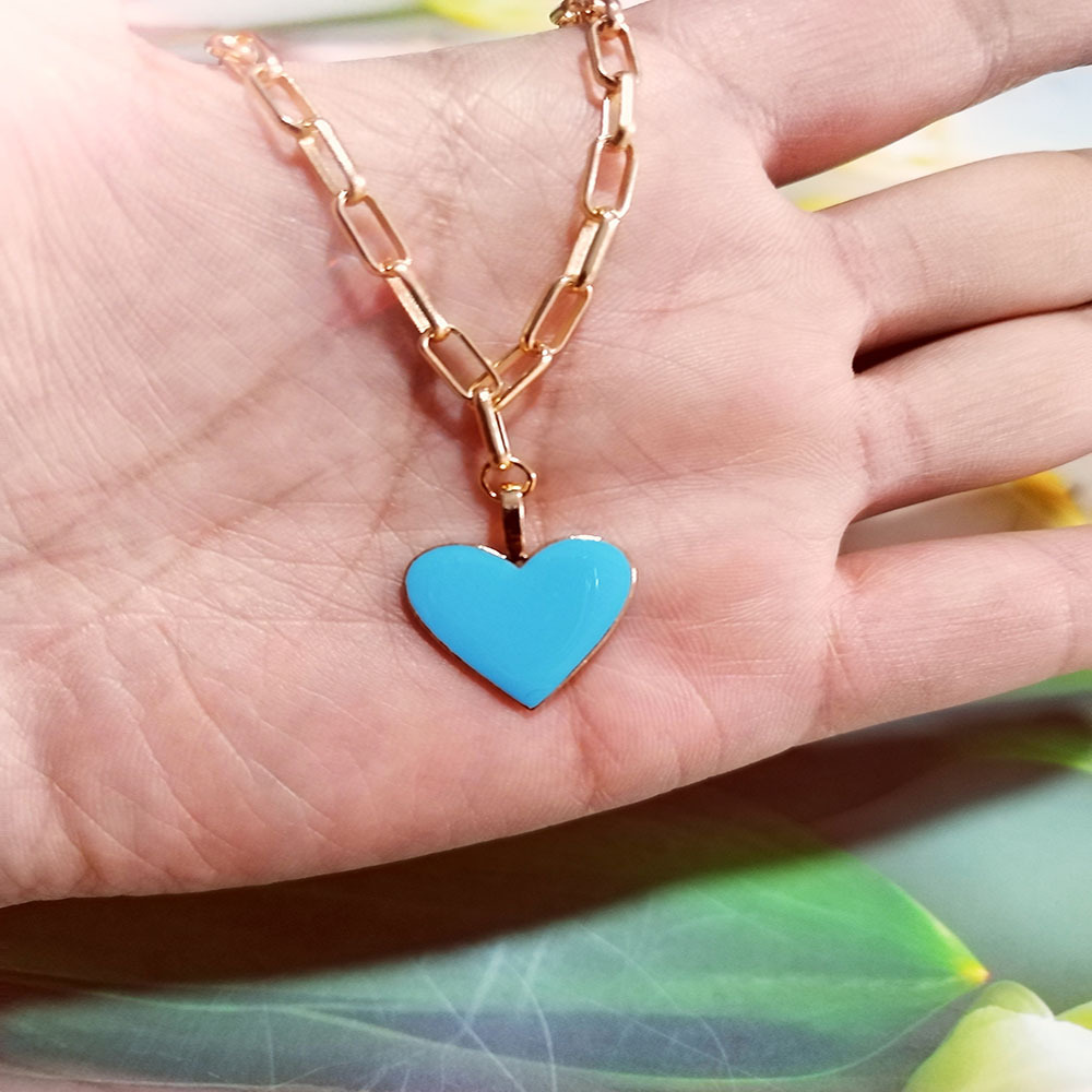 Collar De Perlas Colgantes Con Corazón De Amor De Moda Diseño Simple Fresco  Para Mujeres Accesorios De Joyería