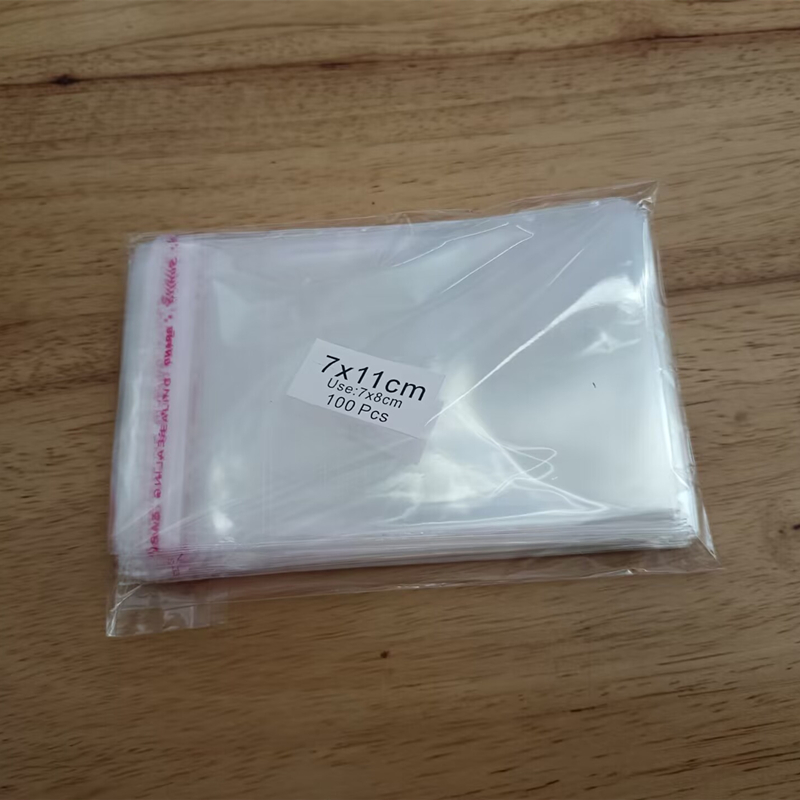 Bolsas pequeñas de plástico para embalaje transparente, bolsas de