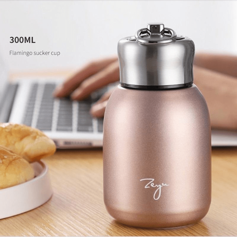 Small Lovely Stainless Steel Vacuum Flask Thermos Travel Drink Mug