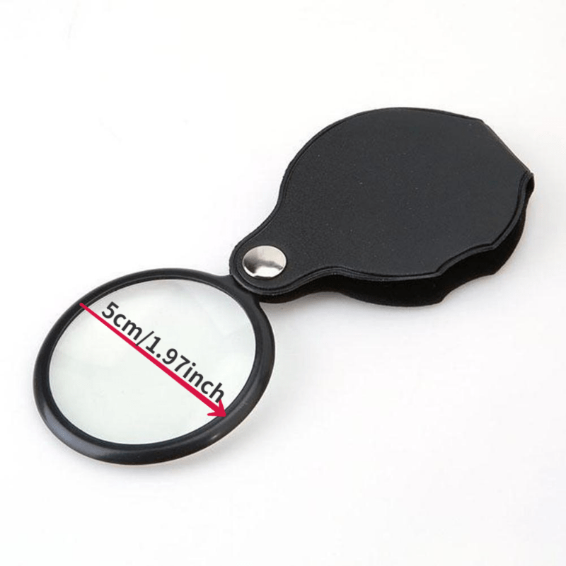 Mini Pocket Folding Jewelry Magnifier Magnifying Glass HD Eye
