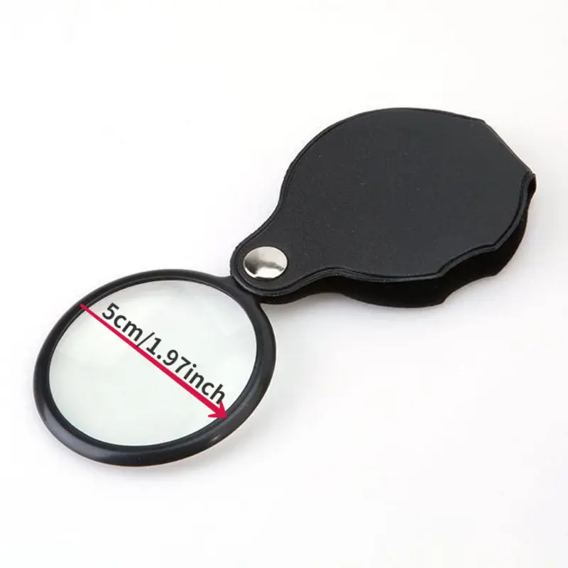 Pocket Magnifying Glass 5x Magnification For Reading Jewelry - Temu
