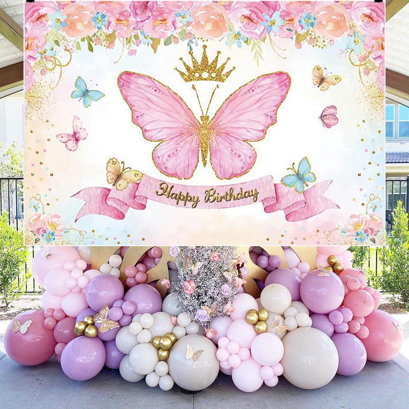 1 adorno para tarta de feliz primer cumpleaños con purpurina de mariposa  para 1 año de cumpleaños, decoración de fiesta de primer cumpleaños