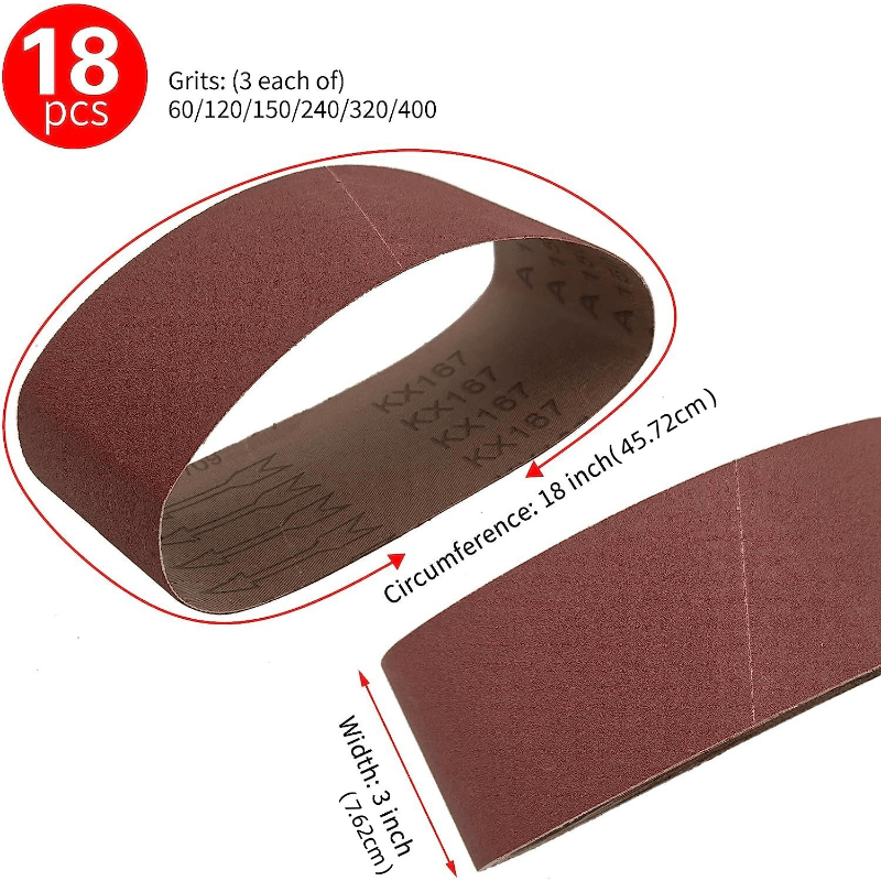 thumbnail interactive-video image 1 of Selead 18-Pack 1x30 Inch Sanding Belts – 60 To 400 Grit Assortment 1 of 2