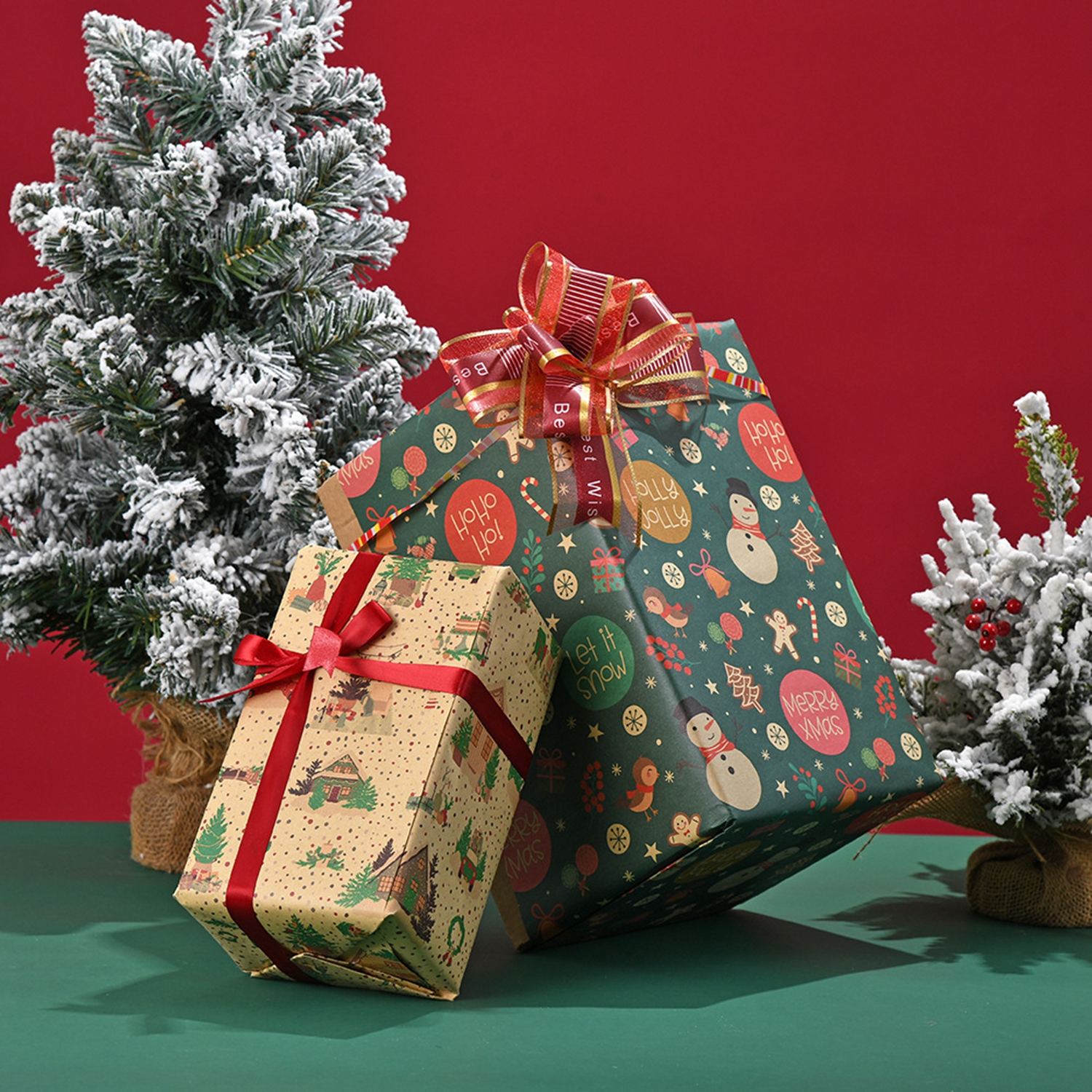 Shamrock Teddy Bear Wrapping Paper Bulk Ream 24 24 Pounds Christmas Gift