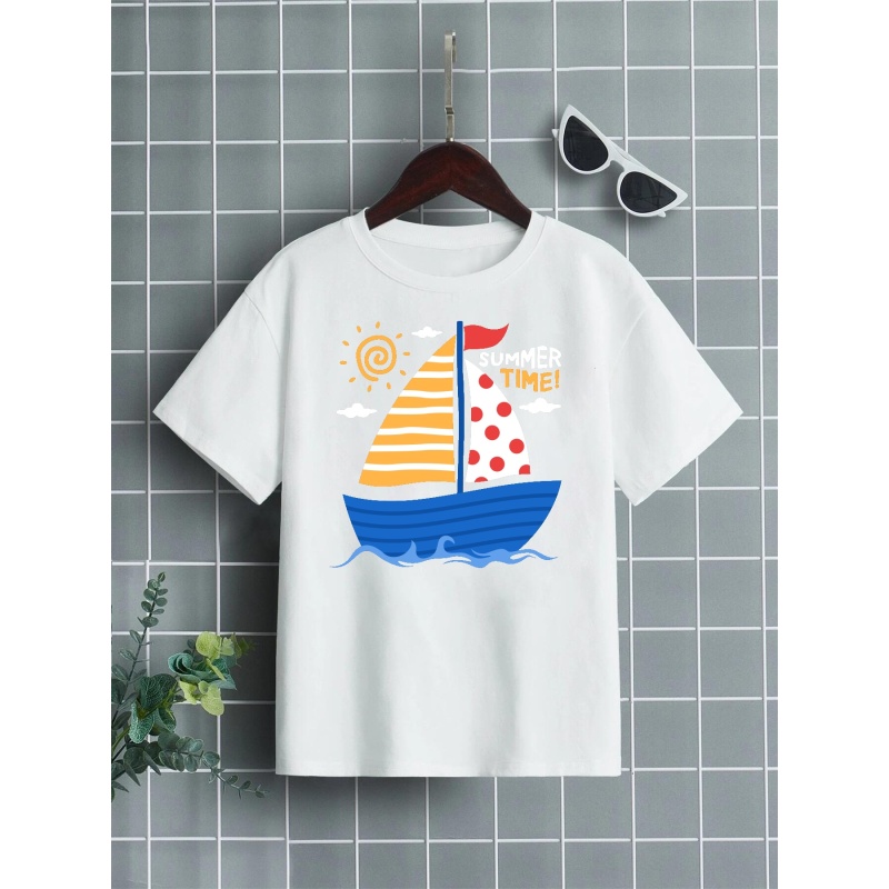 Boys Boat T Shirt 