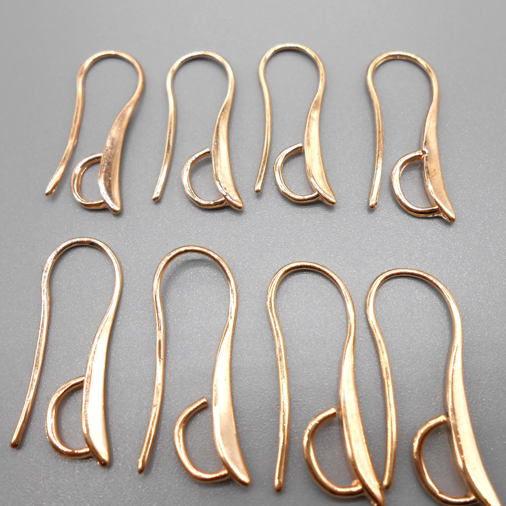 Coppery Golden Silvery Rose Golden Semi circle Earring Hooks - Temu