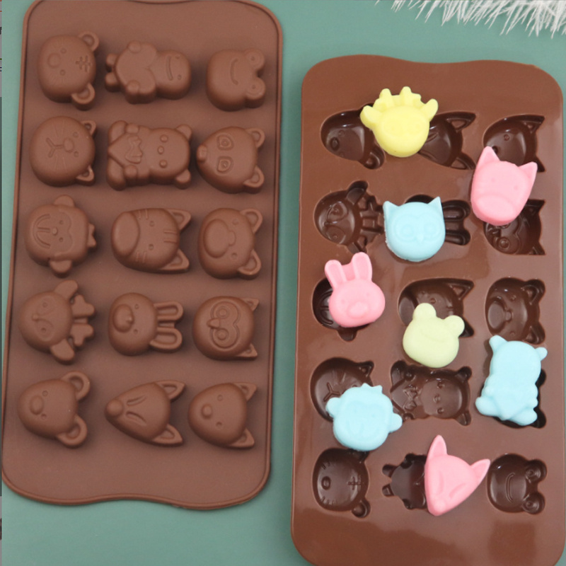 Cartoon Monster Dinosaur Ice Cream Silicone Mold With Lid Bunny Bear  Popsicle Ice Cube Tray Mold Cheese Gift Kitchen Accessories