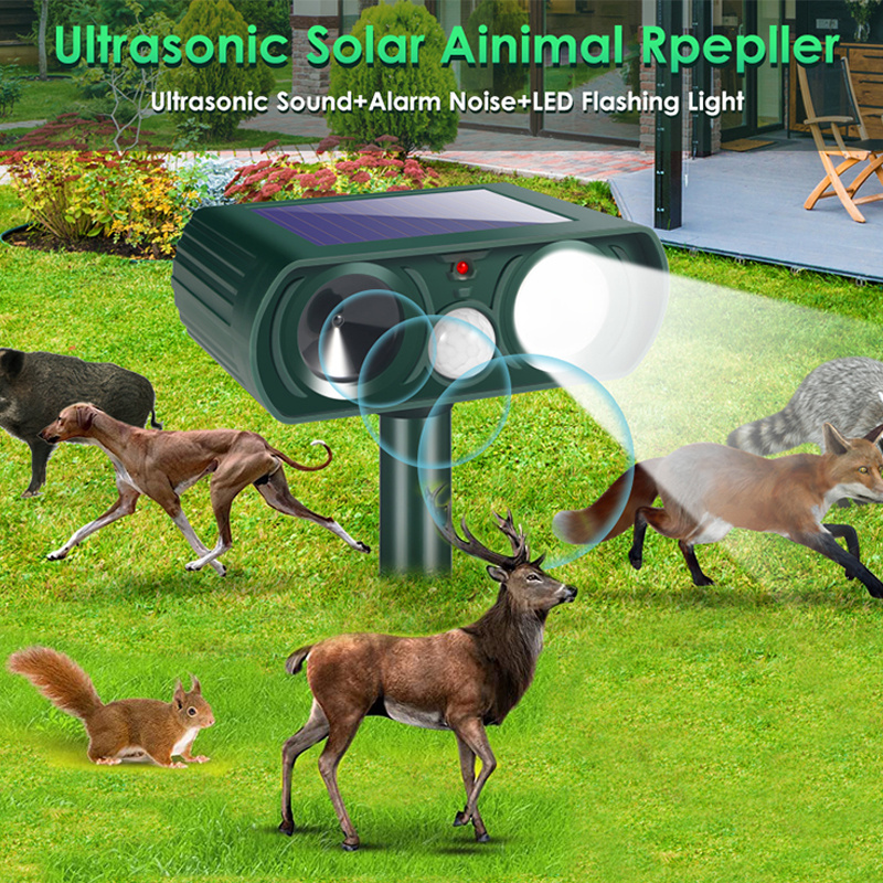 1pc Solar Ultraschall Tierabwehr Wasserdicht Innen - Temu Austria