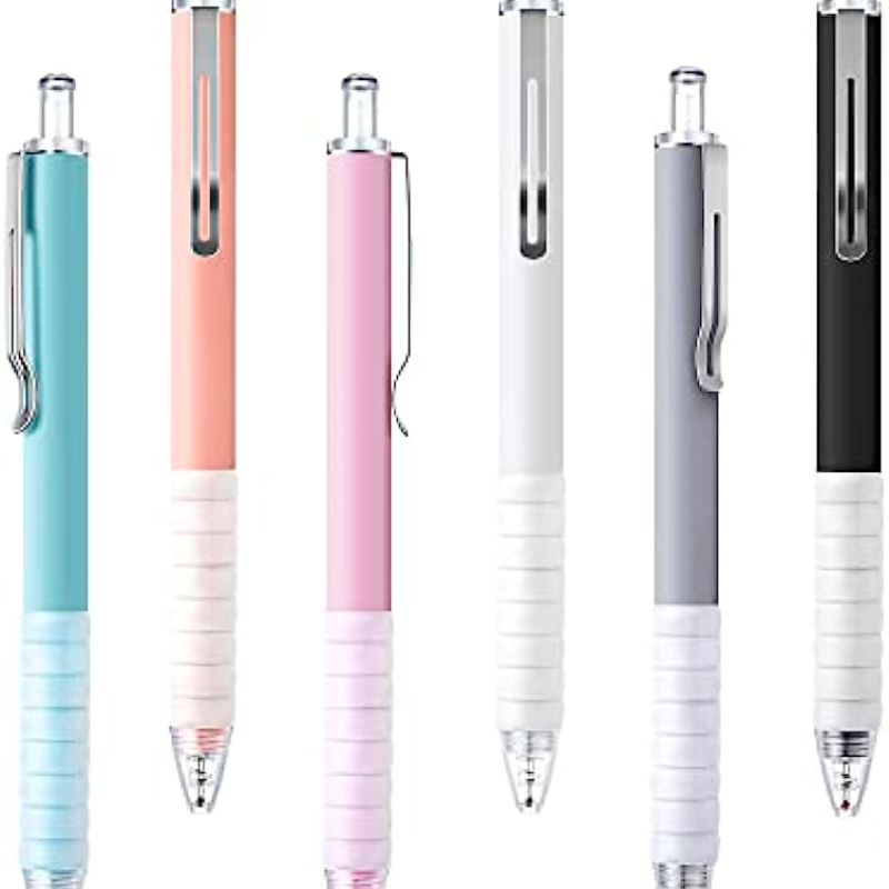 10pcs Ballpoint Pen Medium Work Pen With Super Soft Grip Ball Pen