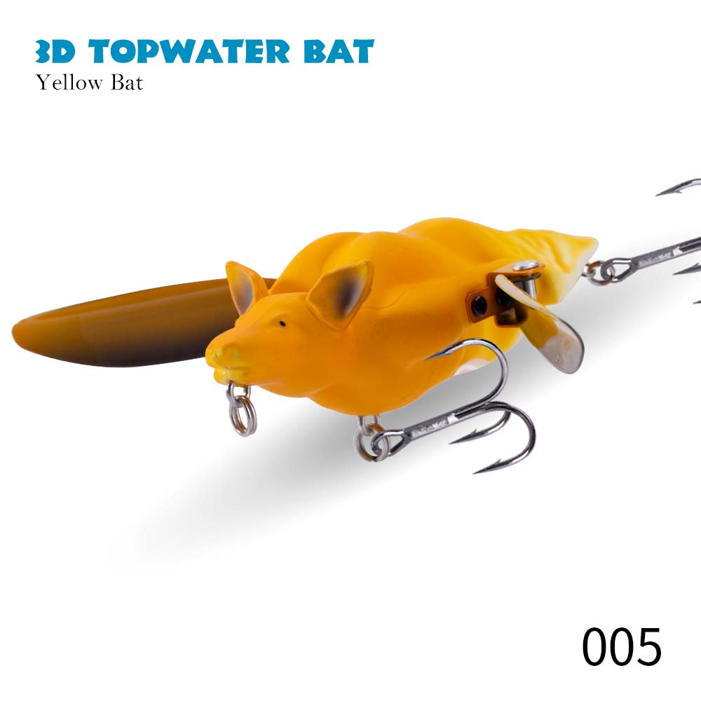 1pc Bionic 3D Bat Artificial Pencil Bait, Topwater Floating Fishing Lure  Wobbler Bait Crankbait Fishing Tackle 9.5cm 28g/ 3.74inch 0.99oz