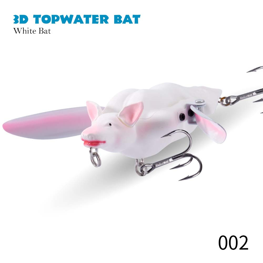 1pc Bionic 3d Bat Artificial Pencil Bait Topwater Floating - Temu