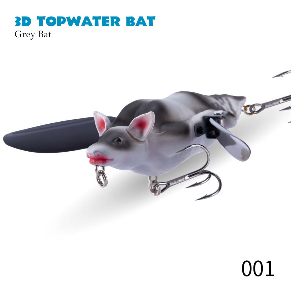 1pc Bionic 3D Bat Artificial Pencil Bait, Topwater Floating Fishing Lure  Wobbler Bait Crankbait Fishing Tackle 9.5cm 28g/ 3.74inch 0.99oz