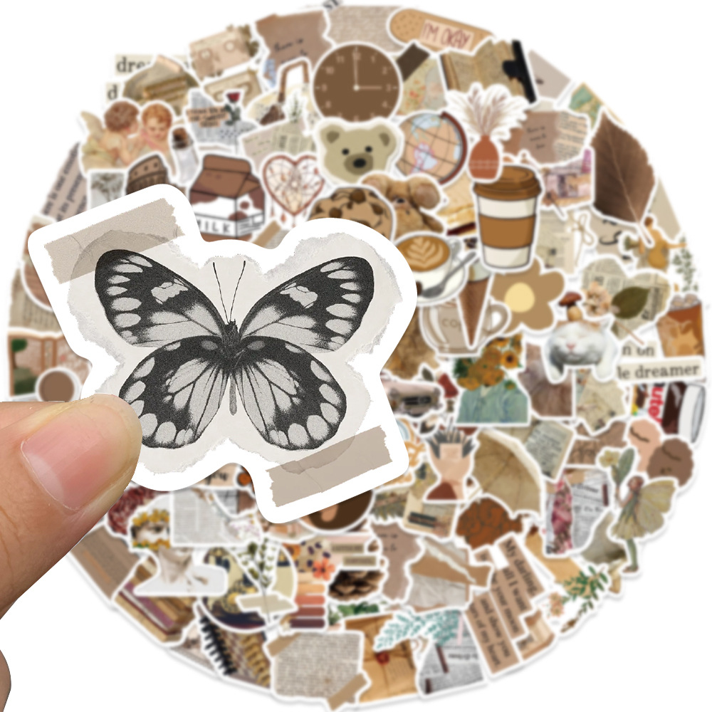 112Pcs Vintage Aesthetic Stickers Cottagecore, Cute Retro