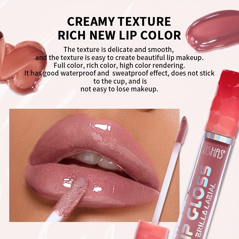 6 Colors Moisturizing Lip Gloss, Dull Matte, Non-sticky, Non