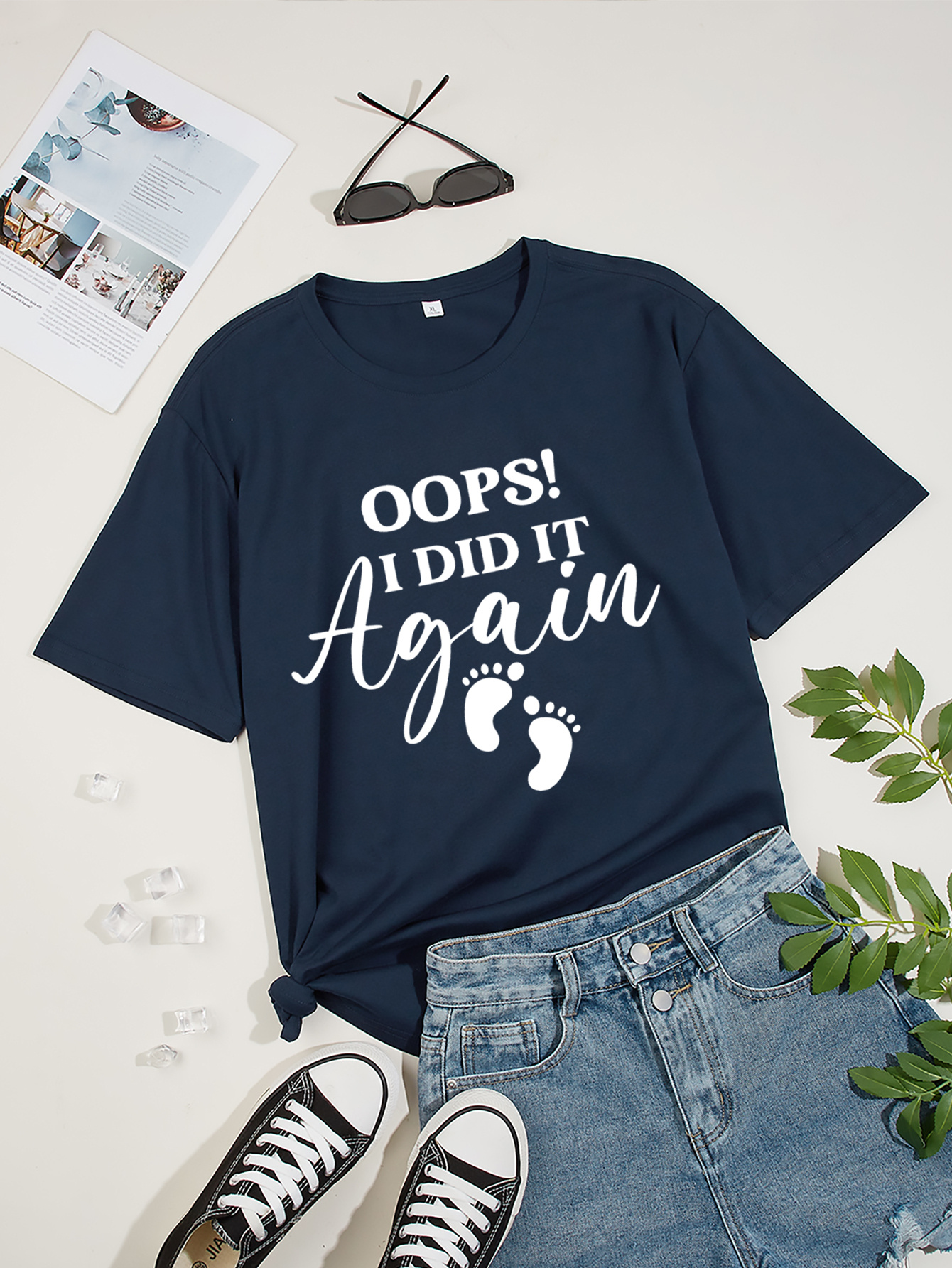 Maternity Pregnancy Pregnant Baby Funny Oops' Maternity T-Shirt