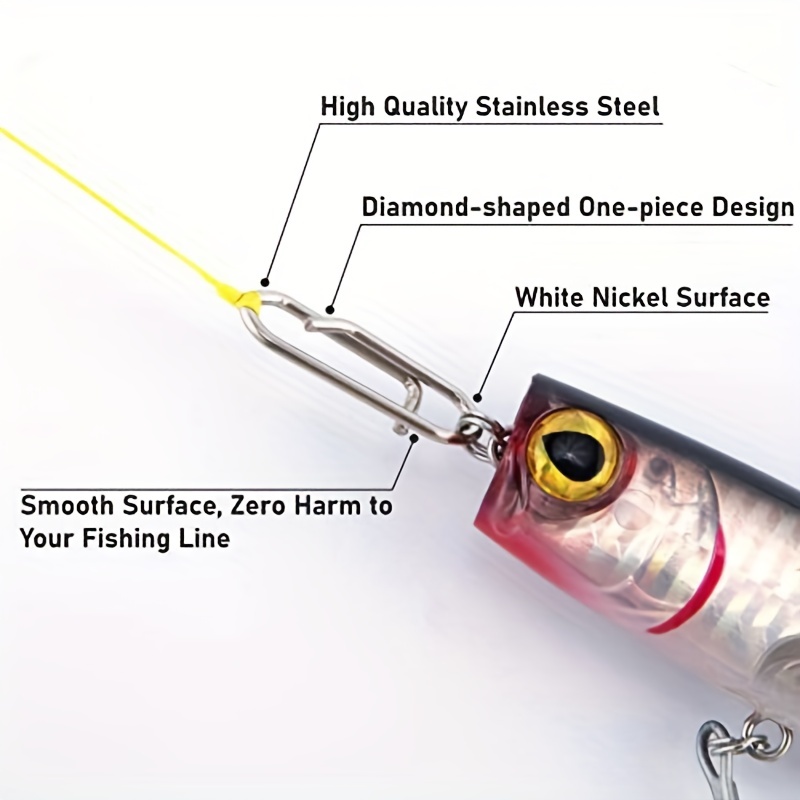 High Strength Fishing Speed Clips Stainless Lock Snaps - Temu