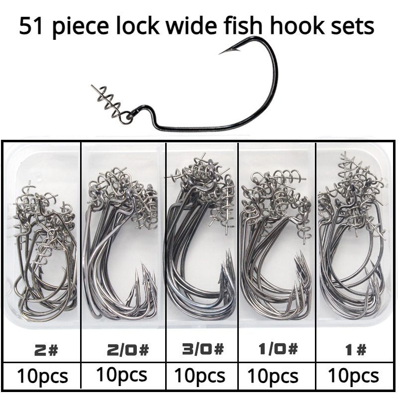 Offset Wide Worm Hooks: Perfect Bass Trout Saltwater - Temu Canada