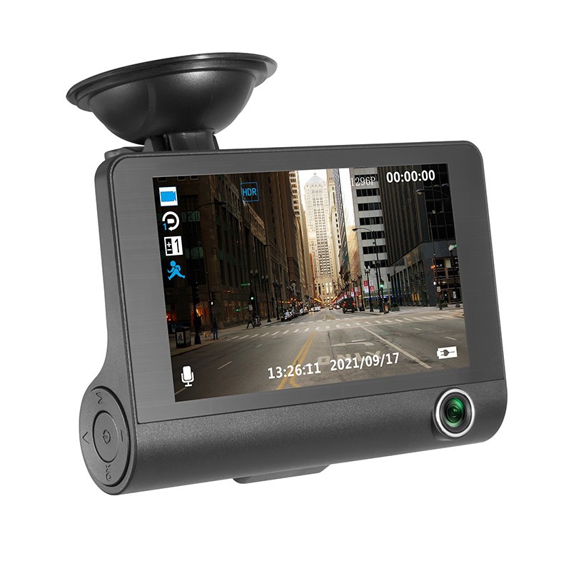 dashcam car dvrs car camera fhd 1080p auto recorder dash cam front and rear 3 camera lens registrator with rear view camera details 10
