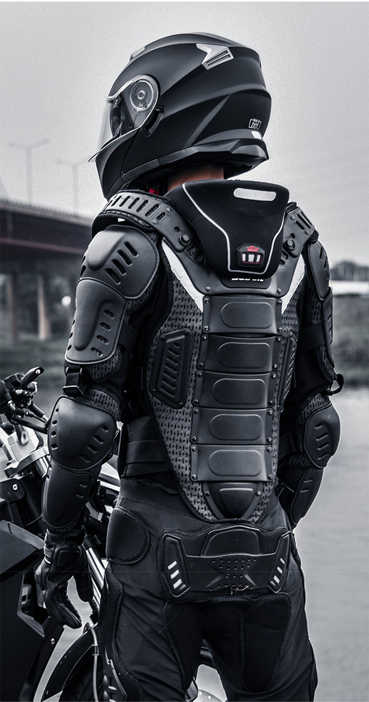 Chaqueta moto hombre de cordura con protecciones desmontables Jerez Negro  NAVA TECH