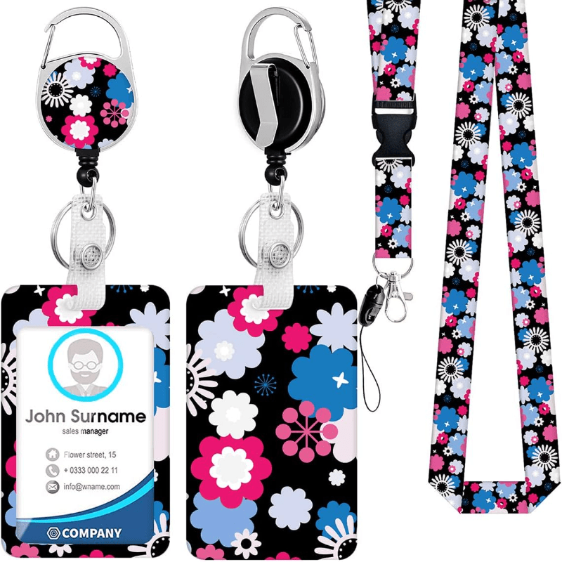 Lanyard ID Card Keychain Cell Phone Neck Strap Badge Holder For Student  Teacher