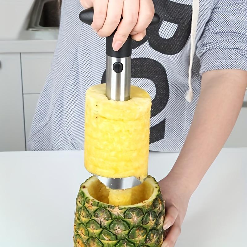 1pc Éplucheur D'ananas En Acier Inoxydable Dissolvant Noyaux
