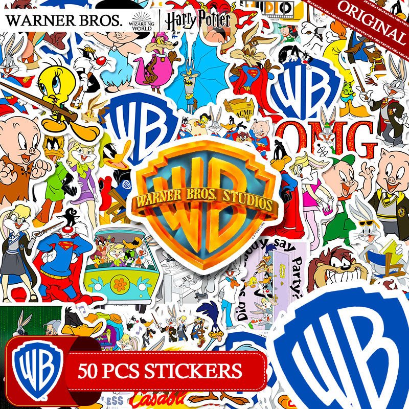 50 Peças De Adesivos De Coleção De Personagens Da Warner Bros. Desenhos  Animados Centenário Warner Cat Mouse Decalques Versão De Dramatização