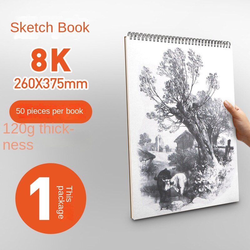 8K Sketchbook A4 Blank Picture Book Student Art Sketchbook Libro Da Disegno  In Carta Per Acquerello - Temu Italy