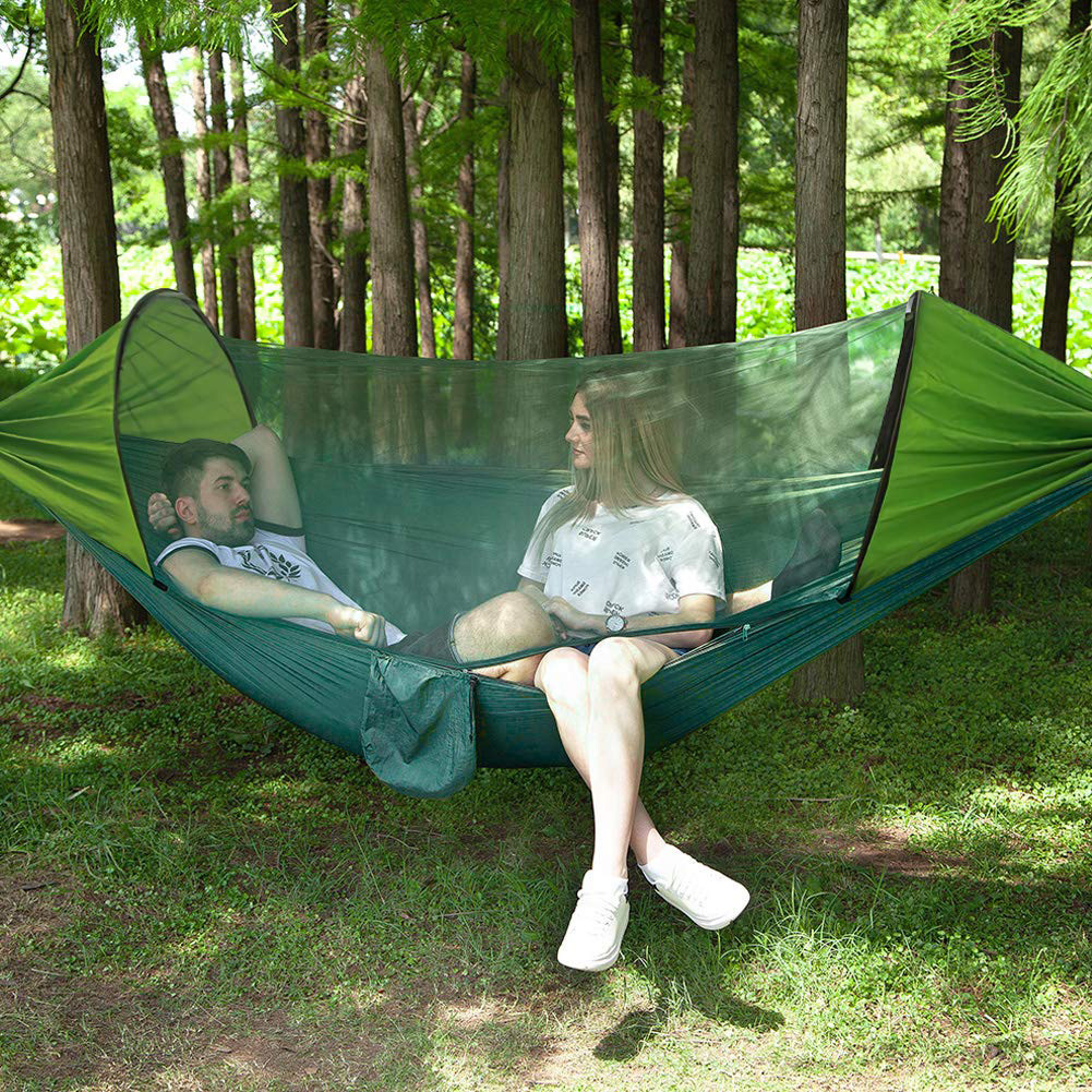 1 Stück Einzel-camping-dreieck-moskitonetz, Tragbares Anti-mücken-zelt,  Outdoor-campingzubehör, Mehr Kaufen, Mehr Sparen