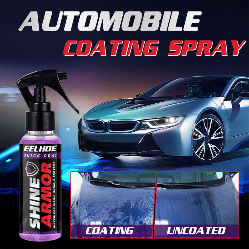 Purple Coating Hand Spray Wax Micro Crystal Coating Agent Spray Coating  Automotive Nano Coating Agent Color Classification 120ml Box