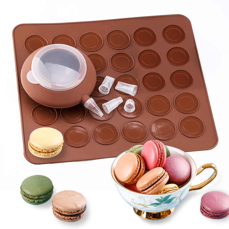 Macaron Silicone Baking Mat Baking Sheet Muffin DIY Chocolate Cookie Mould  