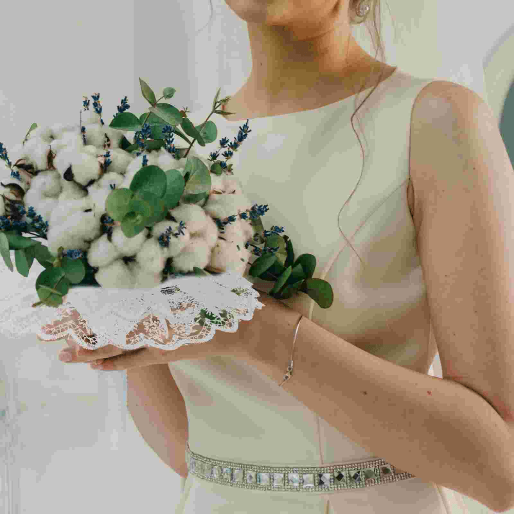 4Pcs Wedding Bouquet Holders Plastic Bouquet Holders Wedding Bridal  Bouquets Handles 