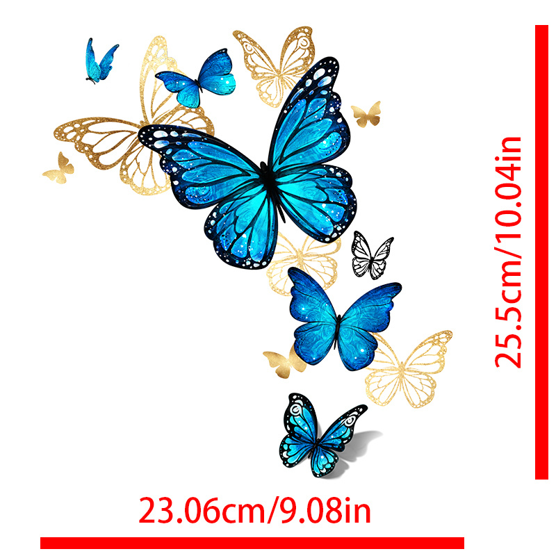 Fashion Exquisite Green Butterfly Iron On Decals Diy Iron On - Temu