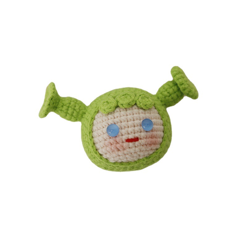 A Handmade Pill Blind Box Without Keychain Handmade Crocheted Dough Finished Woven Female Wool Thread Woven Pill Head Creative Cute Hanging Ornament