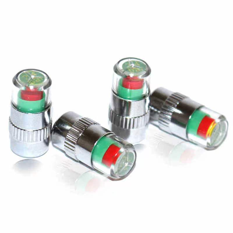 4pcs Car Tire Pressure Indicator Monitoring Valve Cap Sensor