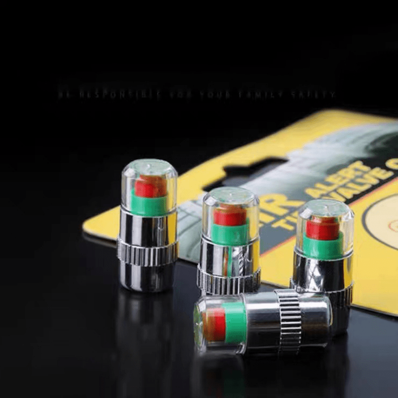 4pcs Car Tire Pressure Indicator Monitoring Valve Cap Sensor