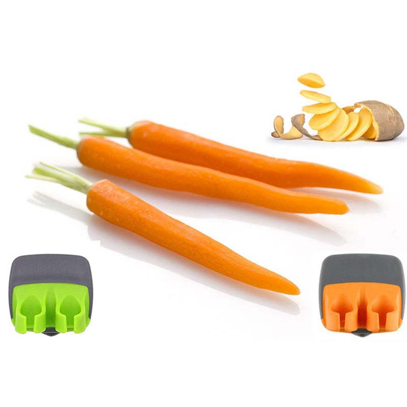 Finger Grip Vegetable Peelers for Kitchen - Silicone Kitchen Mini Potatoes  Peeler Fruit and Vegetable Peeler Kitchen Peeler Tool - Potato Peeler Hand