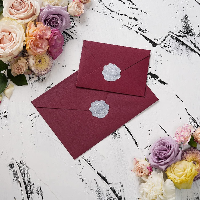 Roselei & Ivory | Self- Adhesive Wax Seals, Eucalyptus Wax Seal for Wedding  Invitation Envelopes | 20 Pieces (Soft Blush)