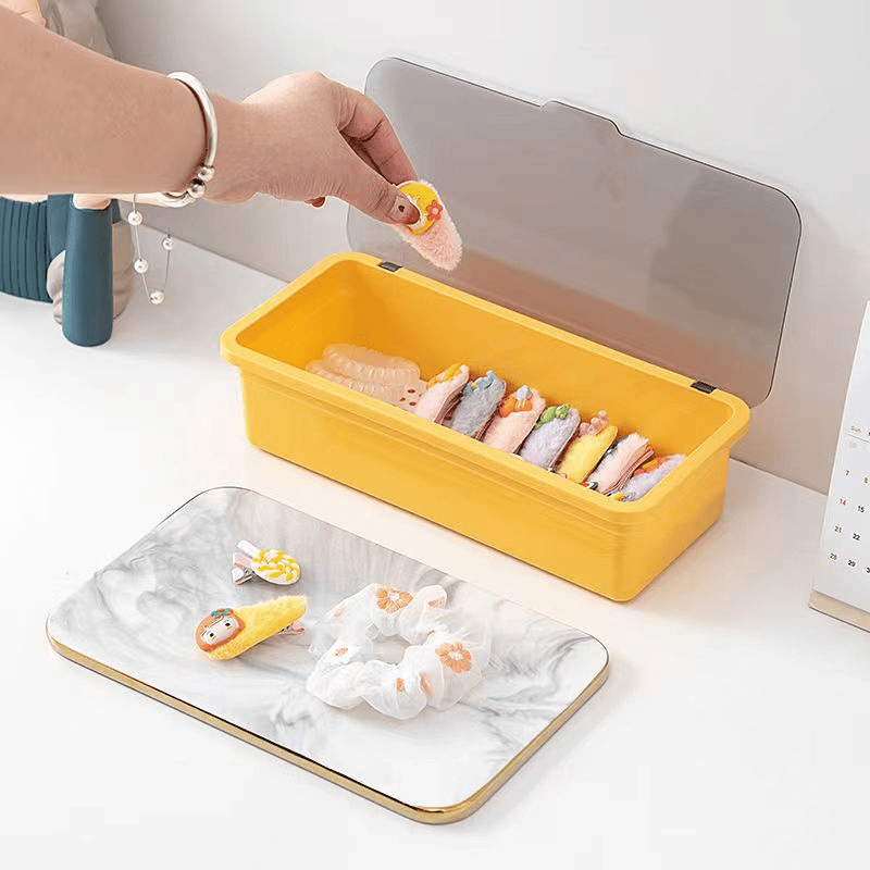 Mini Foldable Plastic Storage Box Office Small Item Storage - Temu