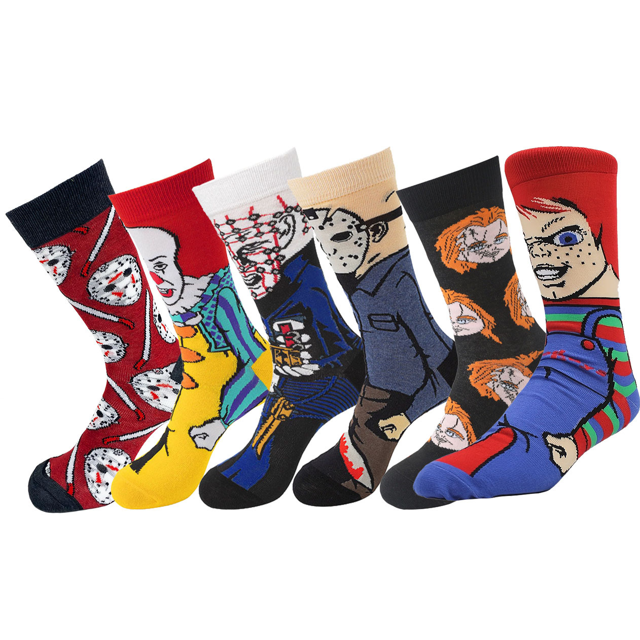 Gremlins - Calcetines para hombre, diseño de dibujos animados y personajes  a rayas, paquete de 2 calcetines para adultos, Varios colores