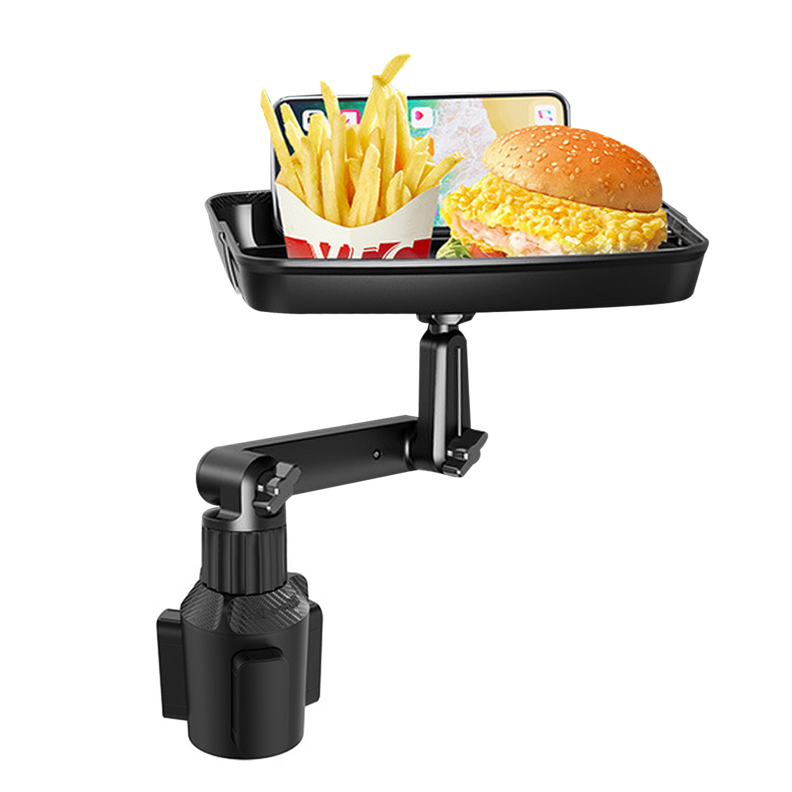  Shansis Car Cup Holder Tray Expander, 4 in 1 Detachable Car  Food Table Tray for Eating, Dual Cup Holder with Food Tray, Expandable Car  Cup Holder Swivel Tray, Road Trip Essentials