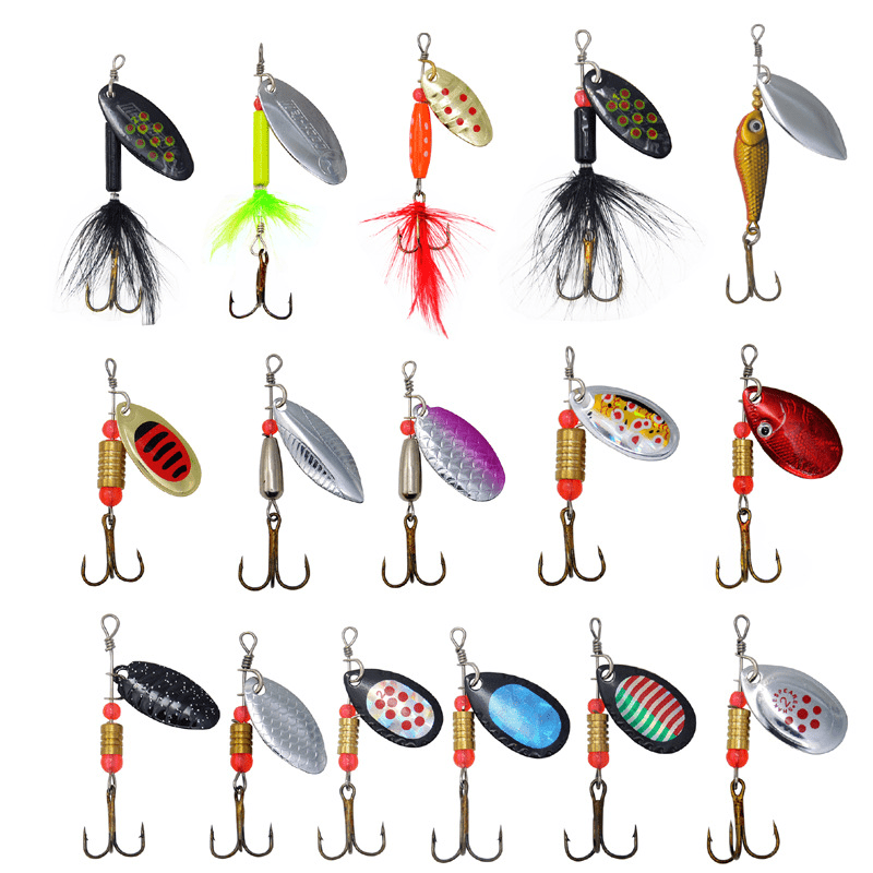 Cheap 5Pcs Metal Minnow Fishing Lure Sequin Spinner Bait with