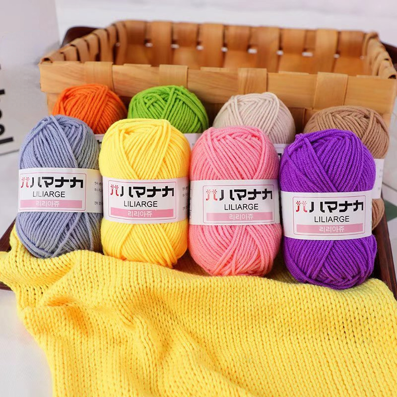 Knitting Yarn Soft Comfortable Yarn Assorted Colors - Temu