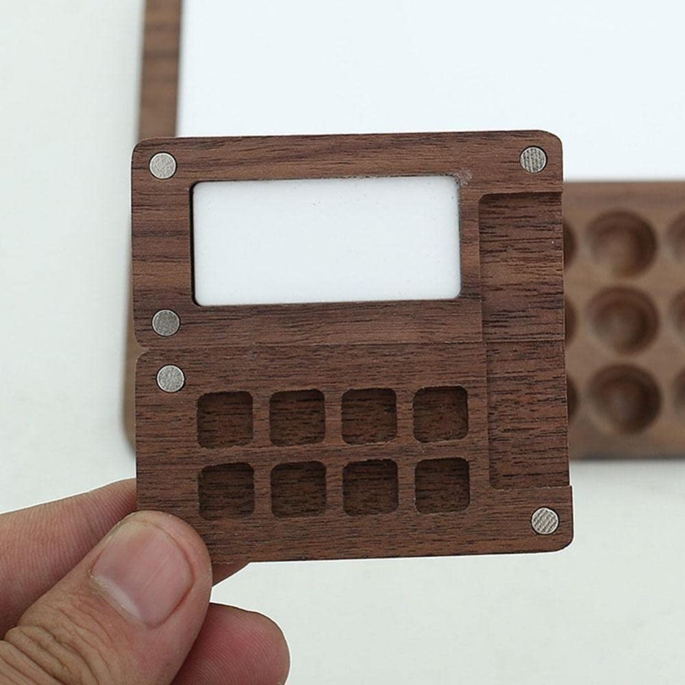 Portable 15 Grid Walnut Oak Watercolor Paint Dessert Box Mini Acrylic  Palette With Square Tray For Artists From Electronicworlduu, $23.24